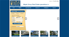 Desktop Screenshot of maplegrouprealestate.com