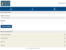 Tablet Screenshot of maplegrouprealestate.com